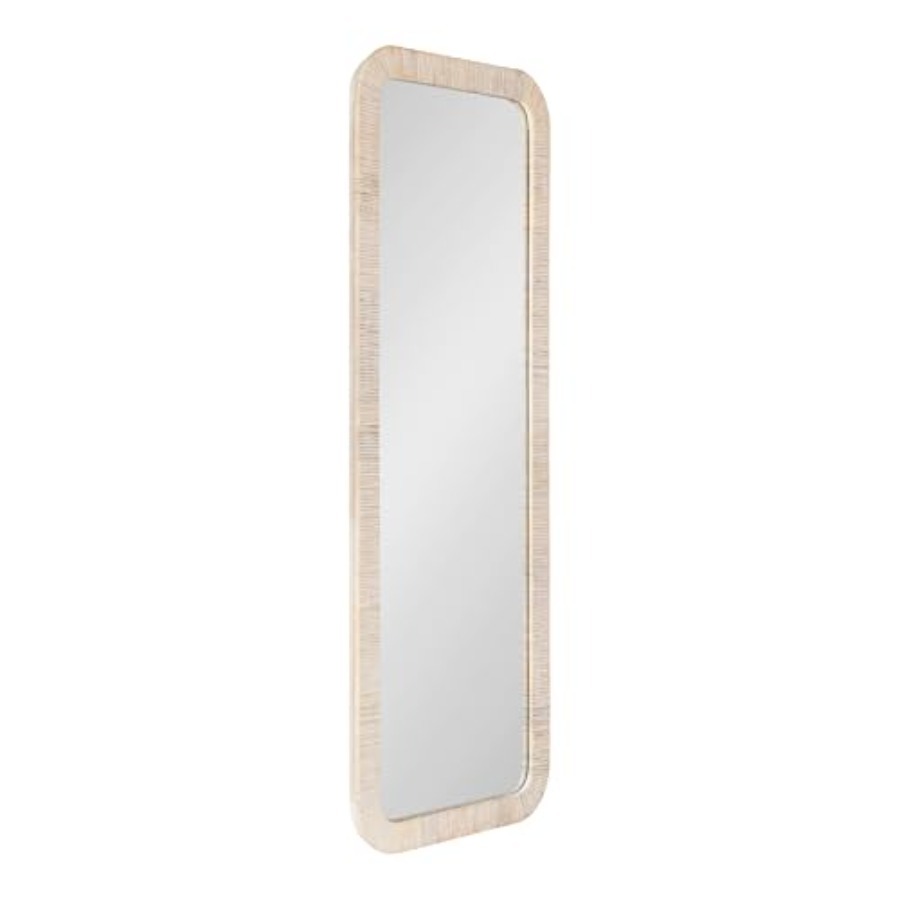 Rattan Mirror Round - Rahfy Boho Rectangle Rattan Wall Mirror,