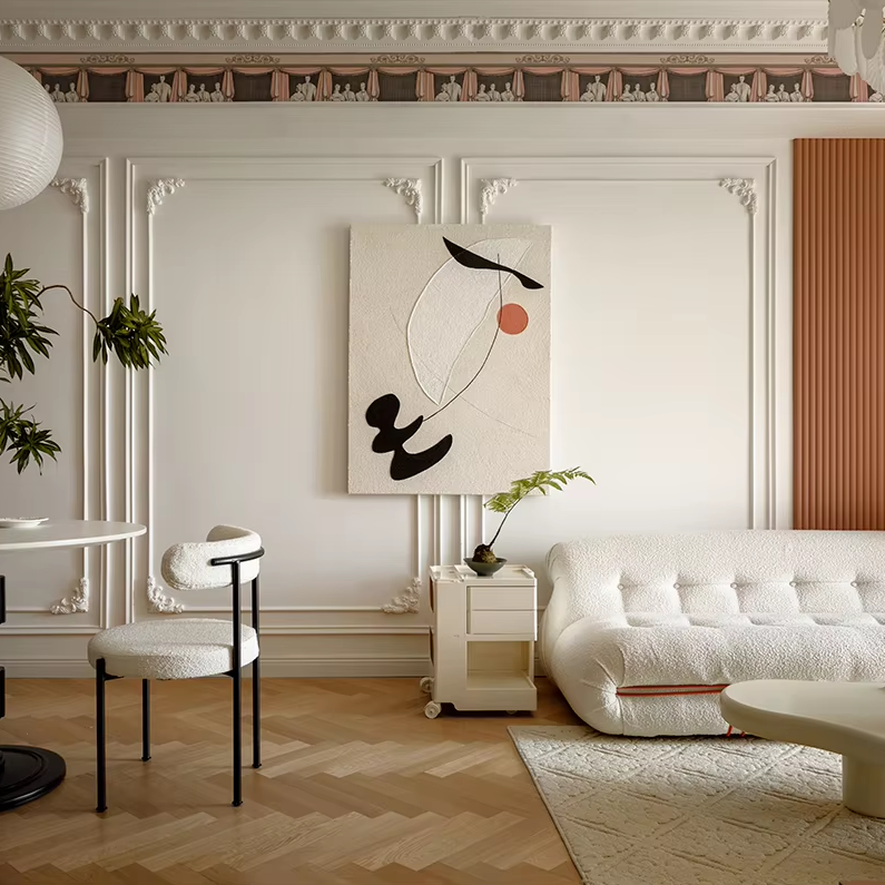 Interior Design And Construction - Sanhai French Style Interior Design 3D