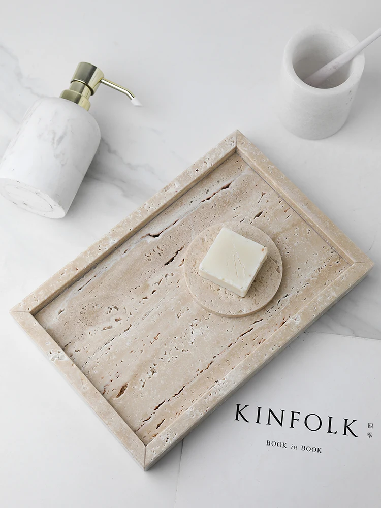 Minimalism Marble Tray for Per - Travertine Tray Oval のレビューと価格