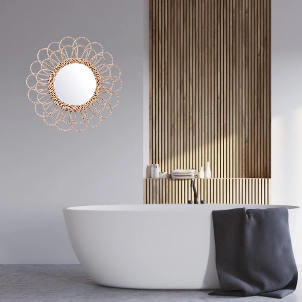 Rattan Mirror Innovative Home  - Rattan Mirror Round のレビューと価格