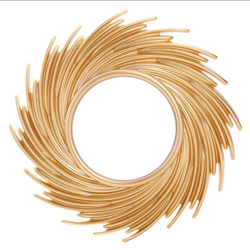 Round Rattan Makeup Mirror,Inn - Rattan Mirror Round のレビューと価格