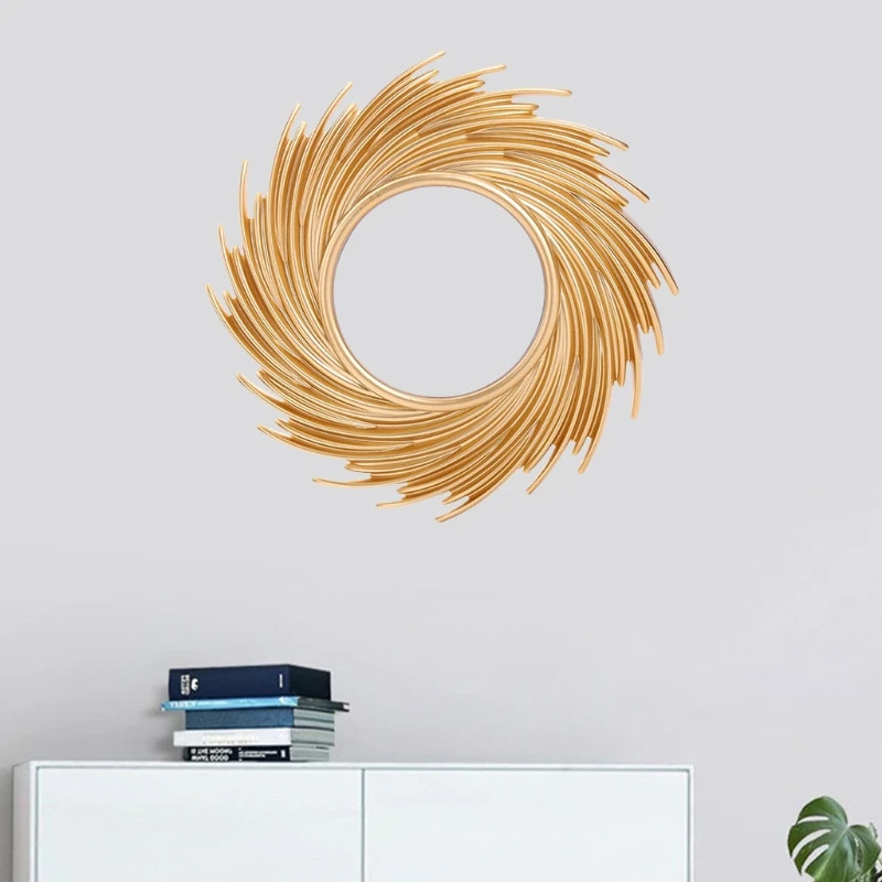Round Rattan Makeup Mirror,Inn - Rattan Mirror Round のレビューと価格