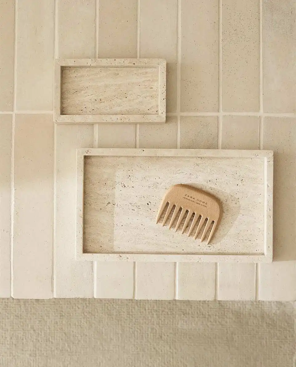 Wabi-Sabi Style Yellow Travert - Travertine Tray Oval のレビューと価格