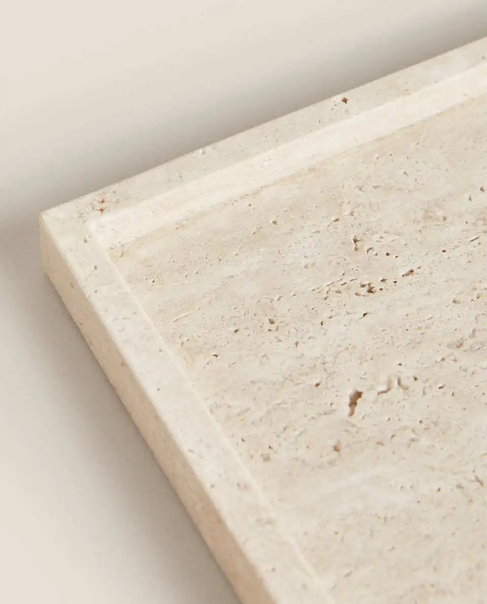 Wabi-Sabi Style Yellow Travert - Travertine Tray Oval のレビューと価格