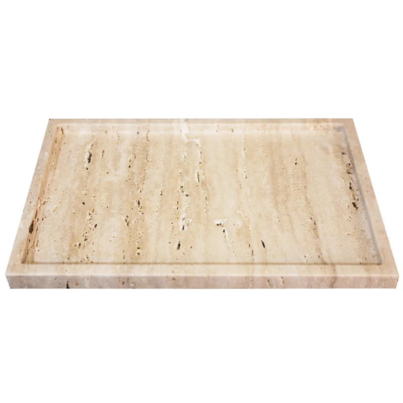 30x20x1.8cm Nature Marble Beig - Travertine Tray Oval のレビューと価格