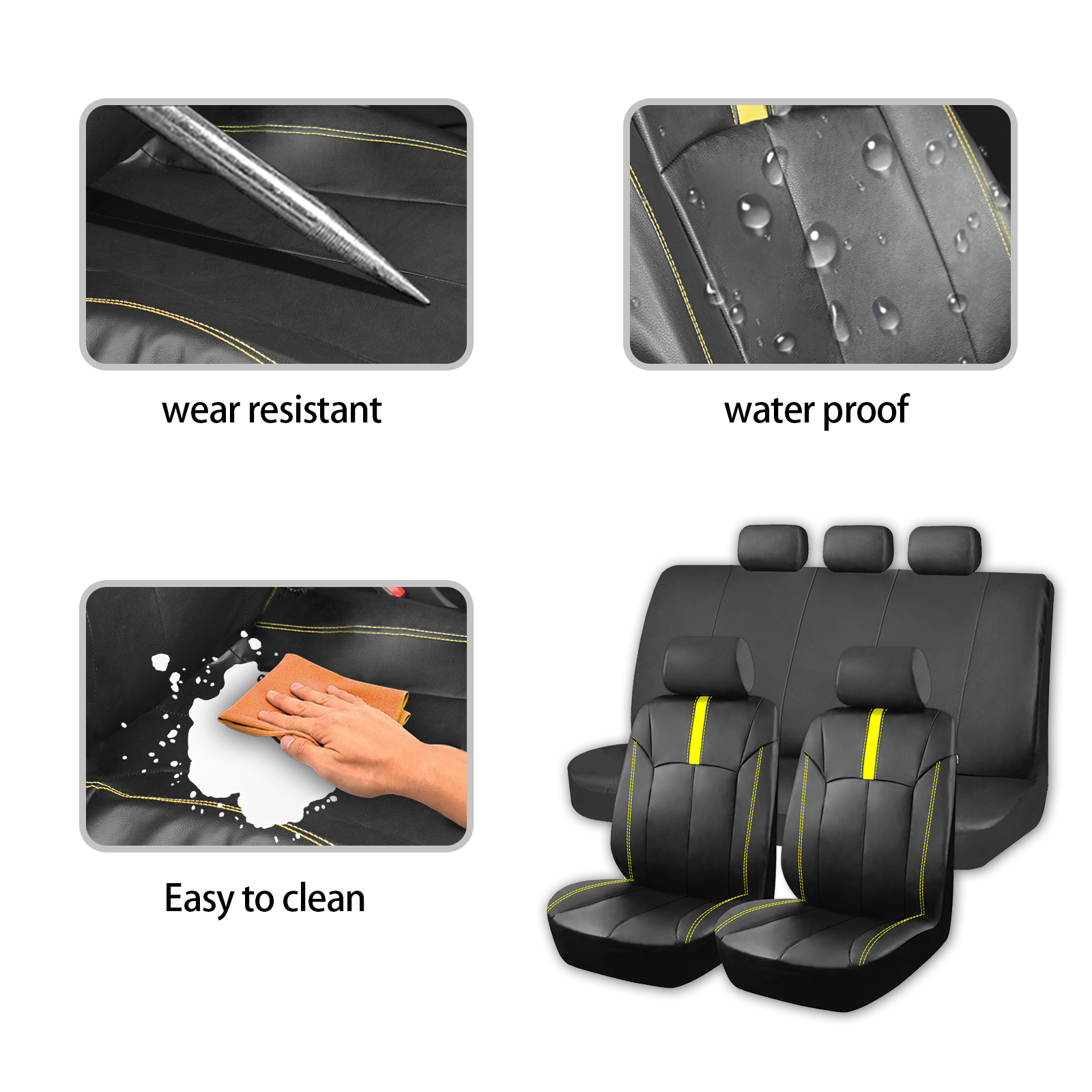Universal PU Leather Car Seat  - Interior Design Degree のレビューと価格