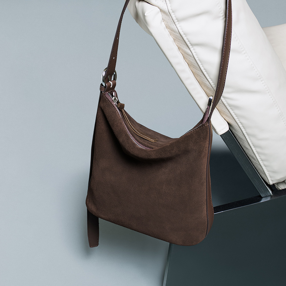 Women's Bucket Bag Suede Leath - Interior Design Vintage Style のレビューと価格
