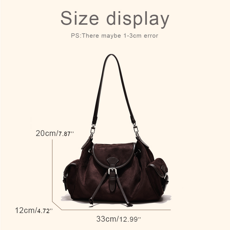 England Style Faux Suede Bags  - Interior Design Vintage Style のレビューと価格