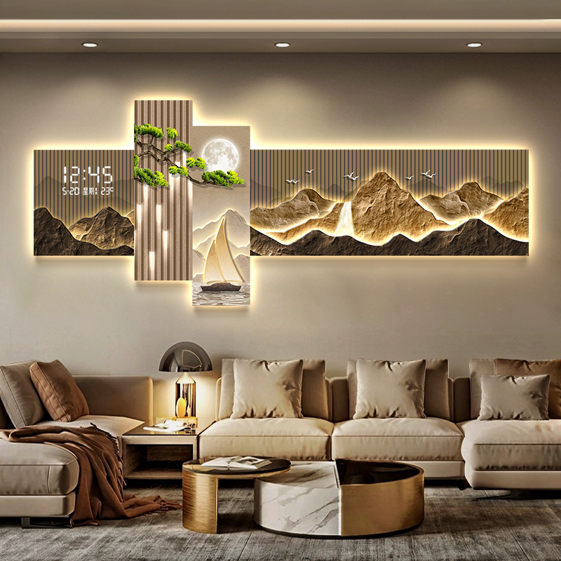 Living Room Bedroom Wall Clock - Interior Design Vintage Style のレビューと価格