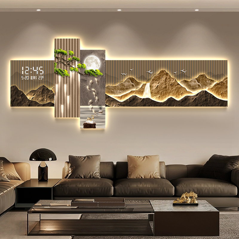 Living Room Bedroom Wall Clock - Interior Design Vintage Style のレビューと価格