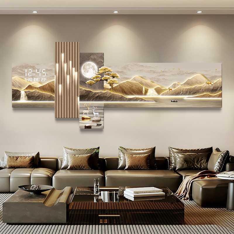 Living Room Bedroom Wall Clock - Interior Design Vintage Style のレビューと価格