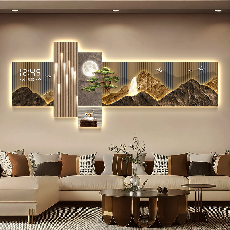 Living Room Bedroom Wall Clock - Interior Design Vintage Style のレビューと価格