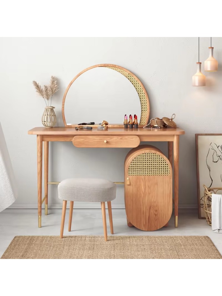 Bedroom furniture rattan decor - Rattan Mirror Round のレビューと価格