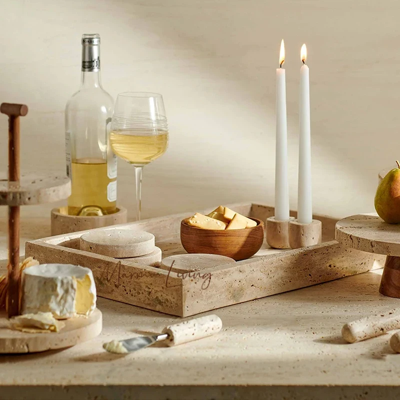 Travertine Tray for Bathroom V - Travertine Tray Oval のレビューと価格