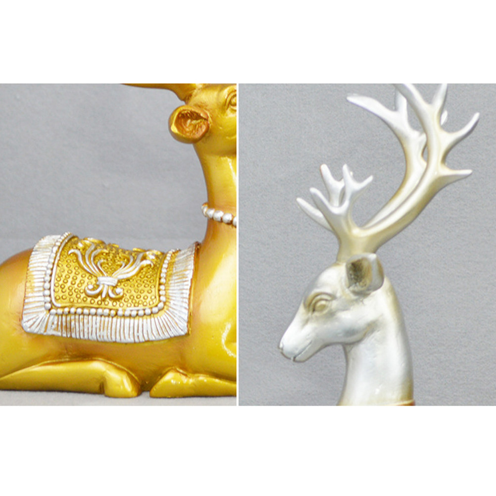 1Pair Blue Elk Resin Crafts Un - Interior Design Living Room Ideas のレビューと価格