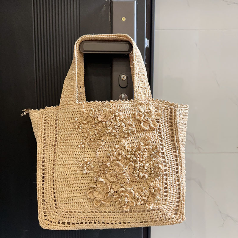 Summer Flower Woven Tote Bag B - Interior Design Bali のレビューと価格