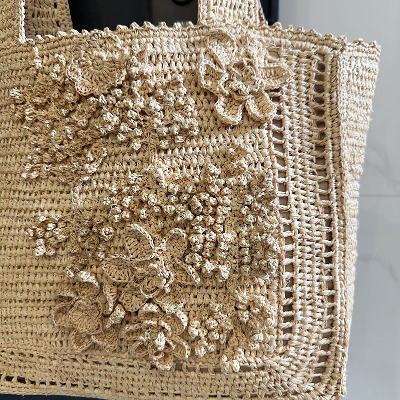 Summer Flower Woven Tote Bag B - Interior Design Bali のレビューと価格