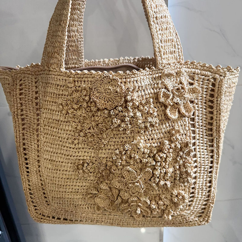 Summer Flower Woven Tote Bag B - Interior Design Bali のレビューと価格