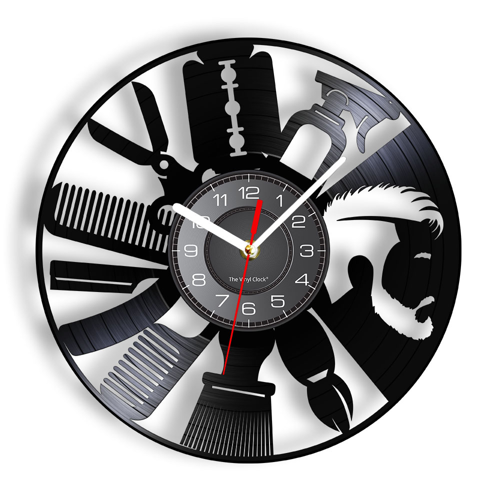 Hair Salon Tools Wall Clock Ba - Interior Design Living Room Ideas のレビューと価格