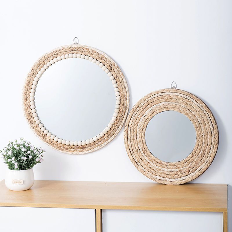 Rattan Handicrafts Decorative  - Rattan Mirror Round のレビューと価格