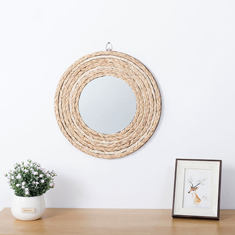Rattan Handicrafts Decorative  - Rattan Mirror Round のレビューと価格