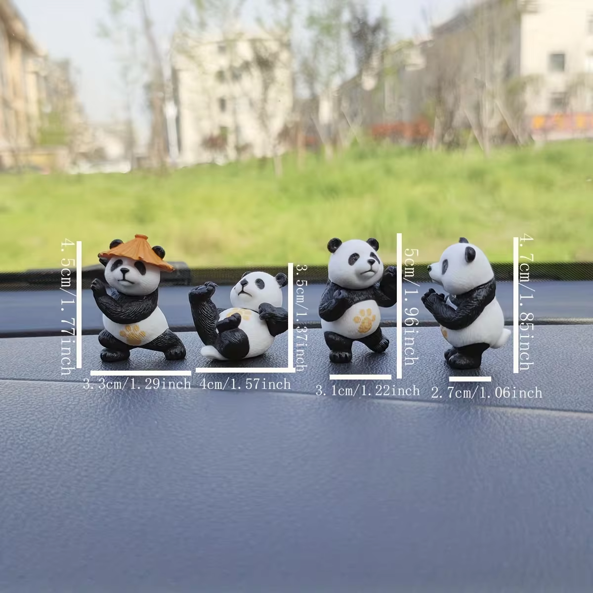4pcs/set Panda Design Car Orna - Interior Design Degree のレビューと価格