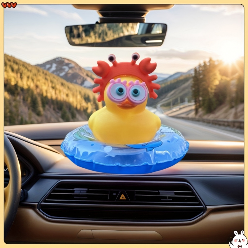 1pc Cute Duck Design Car Acces - Interior Design Degree のレビューと価格