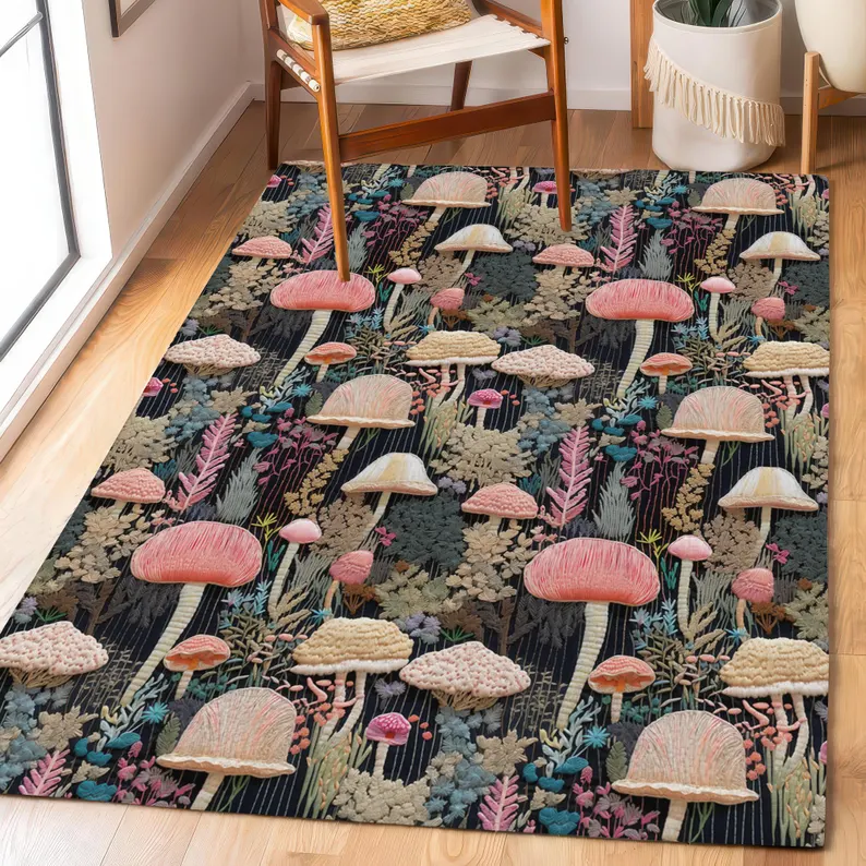 Mushroom Rug Interior Design I - Interior Design Living Room Ideas のレビューと価格