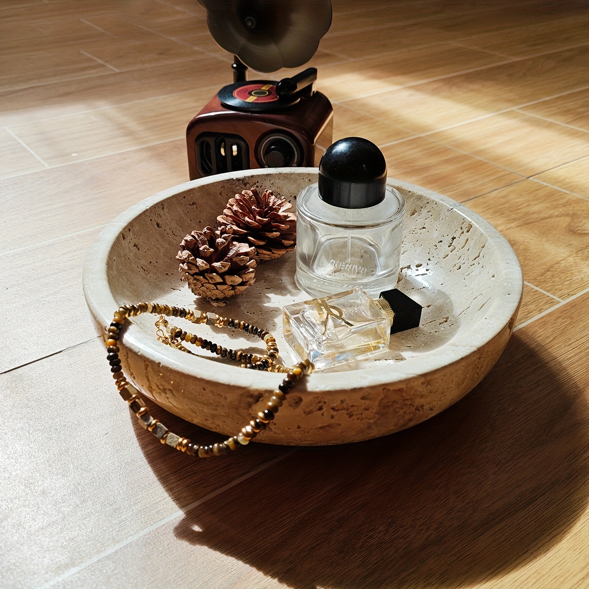 European Luxury Geometric Roun - Travertine Tray Oval のレビューと価格