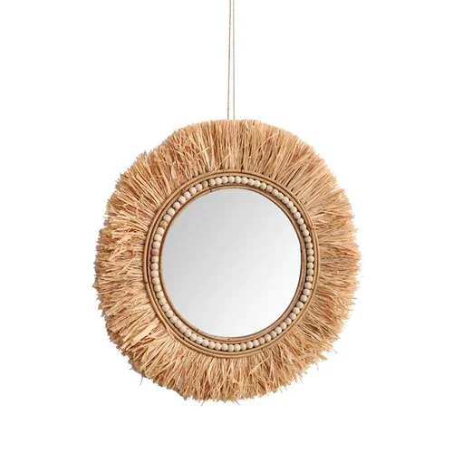 Rattan Decorative Mirrors for  - Rattan Mirror Round のレビューと価格