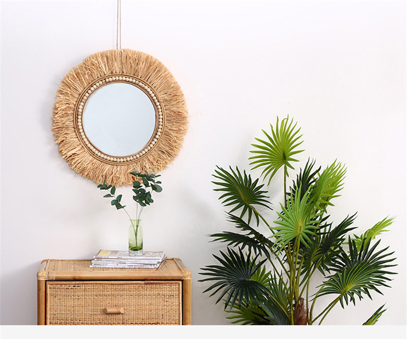 Rattan Decorative Mirrors for  - Rattan Mirror Round のレビューと価格