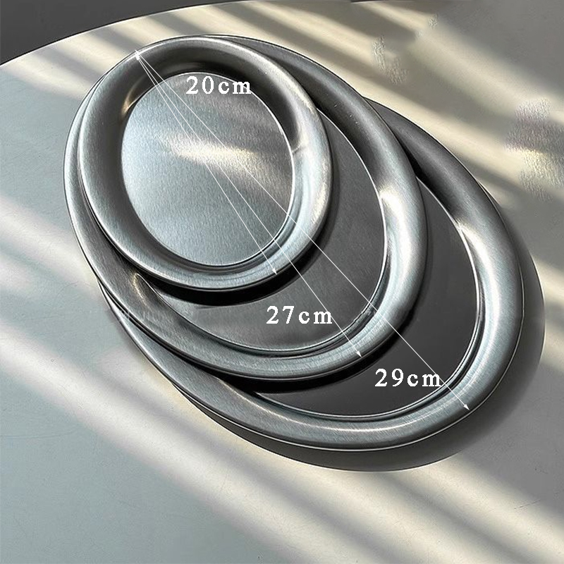 Stainless Steel Oval Plate Kor - Travertine Tray Oval のレビューと価格