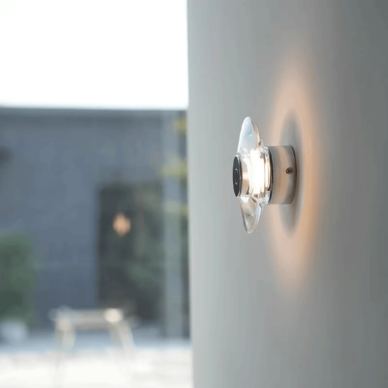 Modern Round Crystal Bedside L - Rattan Mirror Round のレビューと価格