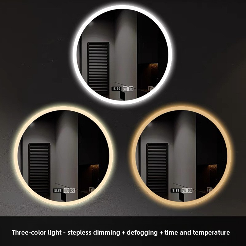 Led Mirror with Light Vanity M - Rattan Mirror Round のレビューと価格