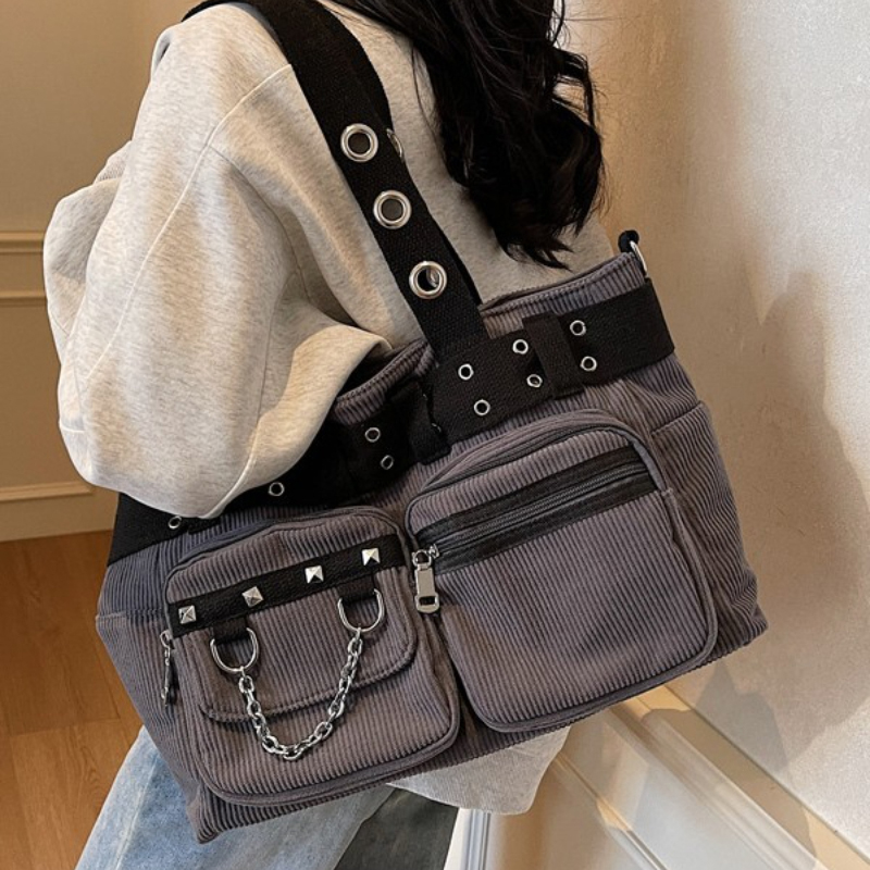 Vintage Corduroy Tote Bag Wome - Interior Design Vintage Style のレビューと価格