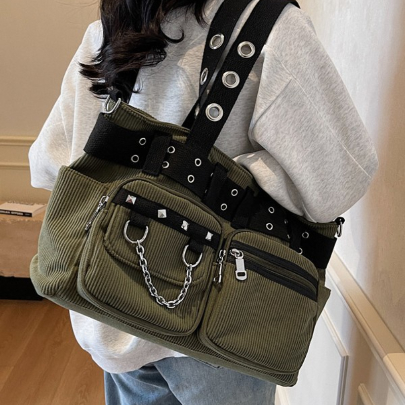 Vintage Corduroy Tote Bag Wome - Interior Design Vintage Style のレビューと価格